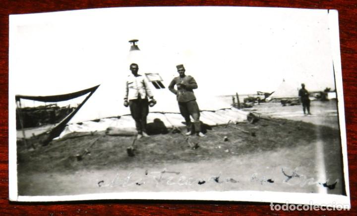 Military Antiques: FOTOGRAFIA DE CAMPAMENTO MILITAR DE DRIUS, A&Ntilde;OS 1920 APROX., MIDE 6,5 X 4,5 CMS.
