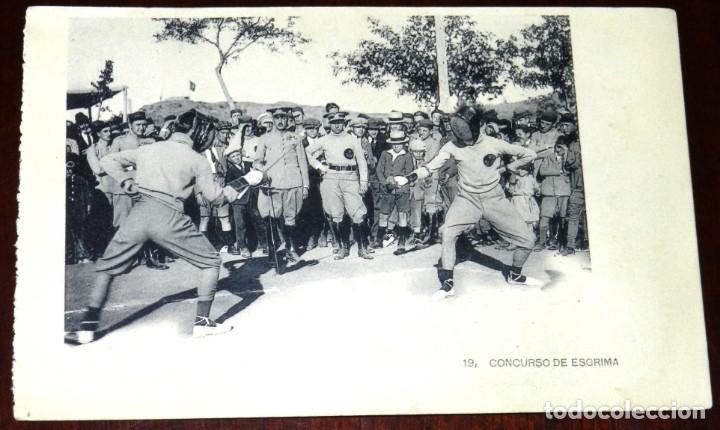 Militaria: POSTAL CONCURSO DE ESGRIMA, N. 19. FOT. DE HAUSER Y MENET. NO CIRCULADA.