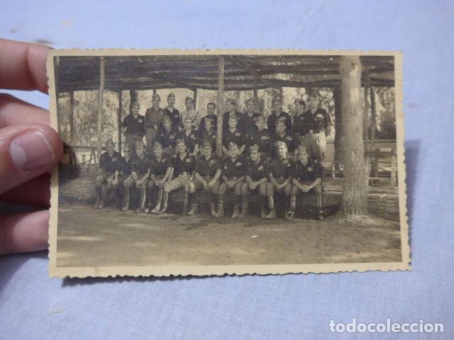 Militaria: * Antigua fotografia de oficiales de justo terminar la guerra civil, a&ntilde;os 40. ZX