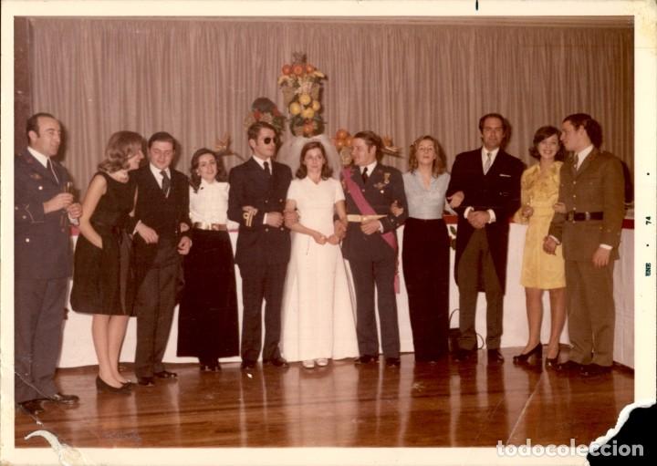 Militaria: Original - Antigua fotografia de boda militar