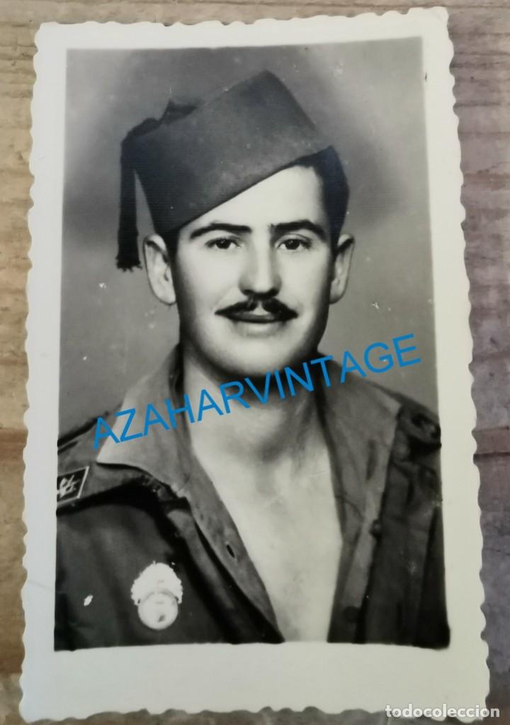 Militaria: ANTIGUA FOTOGRAFIA DE UN SOLDADO DE REGULARES, 55X85MM