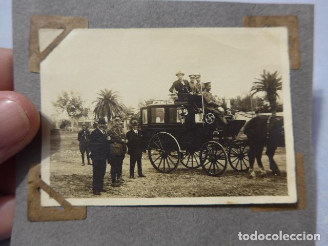 Militaria: * Antigua fotografia de militares con carruaje, principios siglo XX. Original. ZX