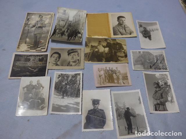 Militaria: * Lote de 14 fotografias militares variadas, legion, esquiadores... varias epocas. ZX