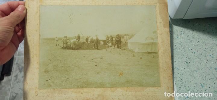 Militaria: FOTOGRAF&Iacute;A ANTIGUA MILITARES EN MELILLA HACIENDO MANIOBRAS O SIMILAR A&Ntilde;OS 10/20 28,5 X 23 CMS.