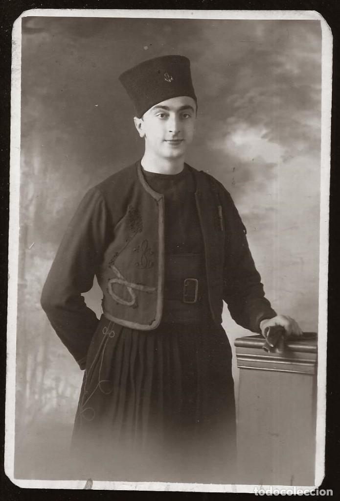 Militaria: 1917 Joven soldado ZUAVO ZOAUVES ?? Foto 14x9cm 1910' Periodo WW1