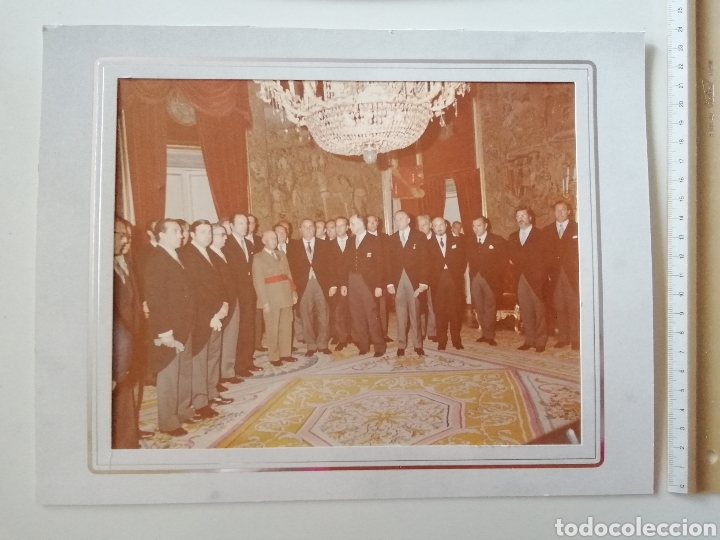 Militaria: FOTOGRAF&Iacute;A CUERPO DIPLOM&Aacute;TICO CON FRANCO
