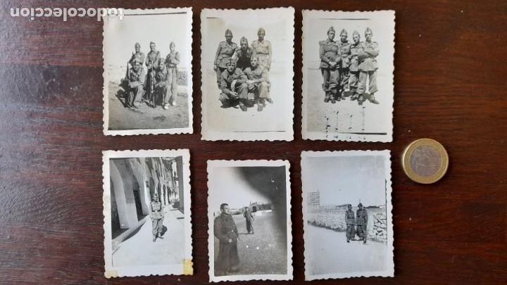 Military Antiques: Un retrato grupo soldados con fusiles cuartel de Ciutadella remplazo 1944-45, seis im&aacute;genes a elegir