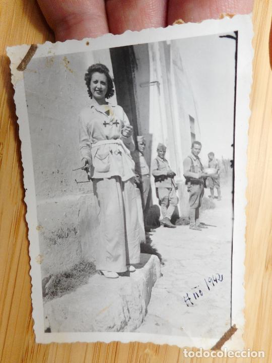 Militaria: ANTIGUA FOTOGRAFIA MILITARES Y ENFERMERA? 1942