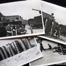 Militaria: LOTE 4 FOTOGRAFÍAS TANQUES, CARROS COMBATE, BRINDADOS, MILITAR, GUERRA FRÍA. CIRCA 1960 (31-35)
