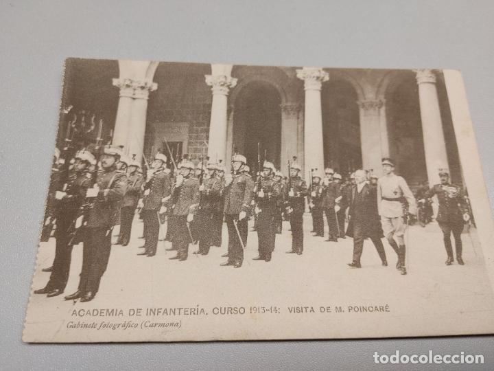 Militaria: ANTIGUA POSTAL DE ACADEMIA INFANTERIA CURSO 1913-14 VISITA DE M. POINCARE GABINETE FOTOGRAFICO