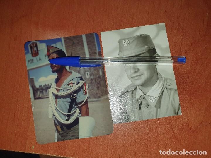Militaria: Legionario y regular, fotografias originales, 11,5 x 8,5 y 10,5 x 7,5 cm.