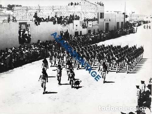 Militaria: ANTIGUA FOTOGRAFIA UNIDAD POLICIA TERRITORIAL DEL SAHARA, 24X18 CMS