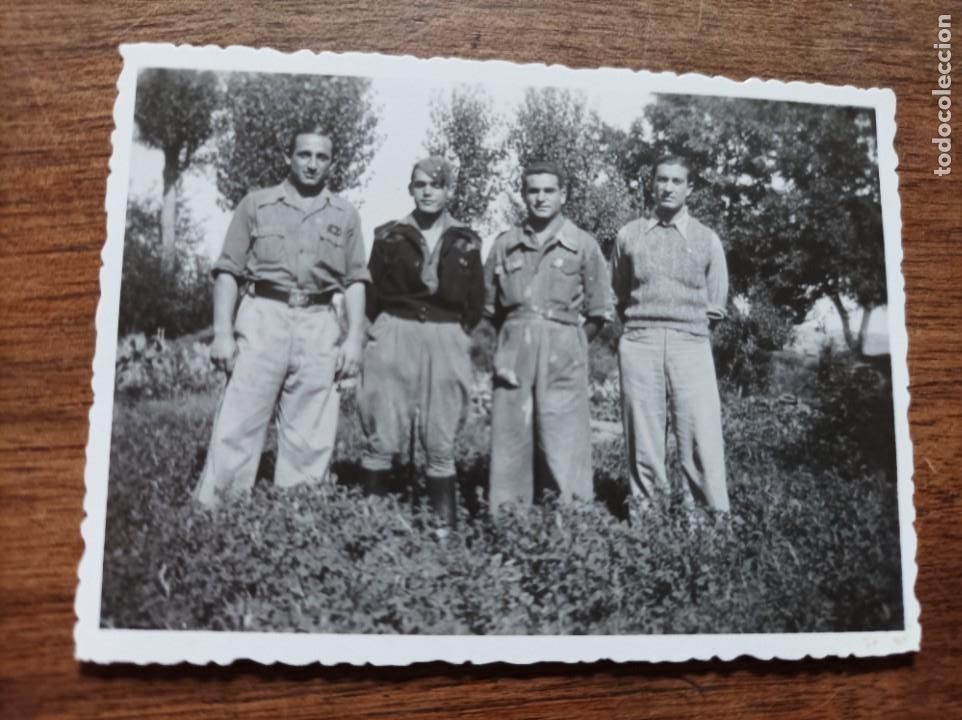 Militaria: Foto soldados franquistas Guerra civil