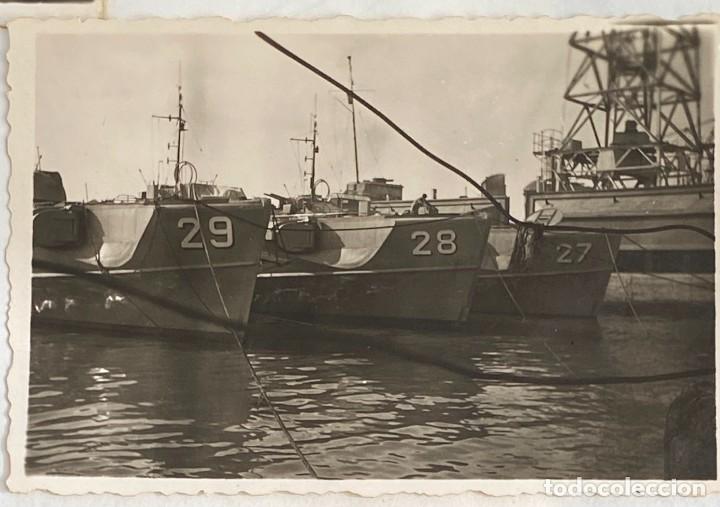 Military Antiques: FOTOGRAFIA DE LAS NUEVAS LANCHAS DE LA ARMADA ESPA&Ntilde;OLA, MIDE 8,5 X 5,8 CMS.