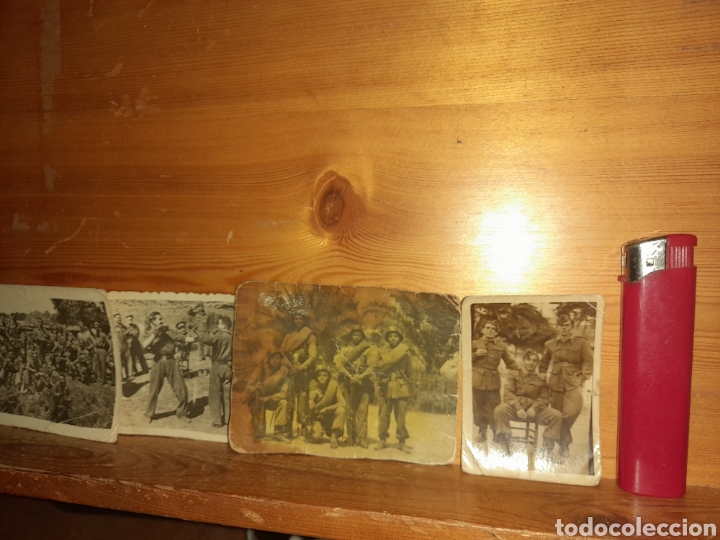 Militaria: LOTE CUATRO 4 PEQUE&Ntilde;AS FOTOGRAF&Iacute;AS GUARDIAS CIVILES ? LEGIONARIOS ?UNA BOXEANDO CURIOSAS METRALLETA