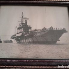 Militaria: FOTOGRAFÍA ORIGINAL PORTAAERONAVES HMS HERMES. Lote 346871378