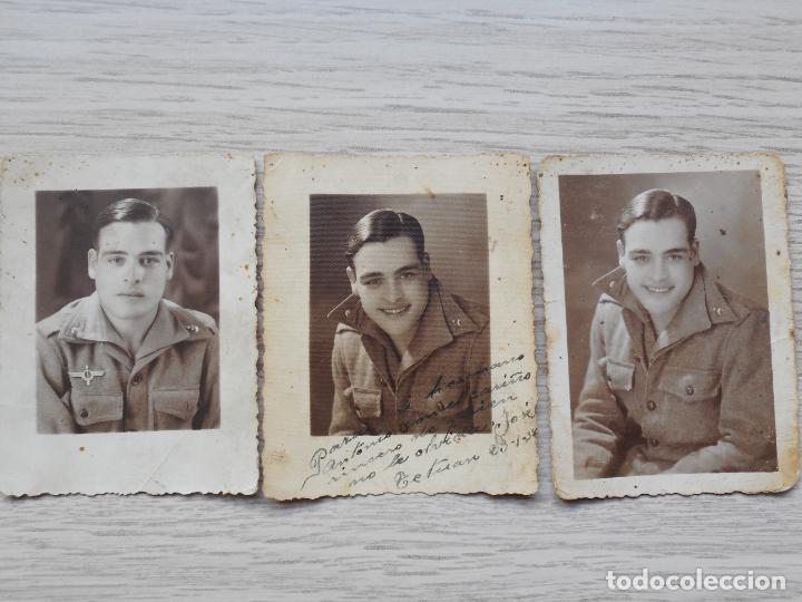 Militaria: TRES ANTIGUAS FOTOGRAFIAS DE MILITAR TETUAN 1938. GUERRA CIVIL