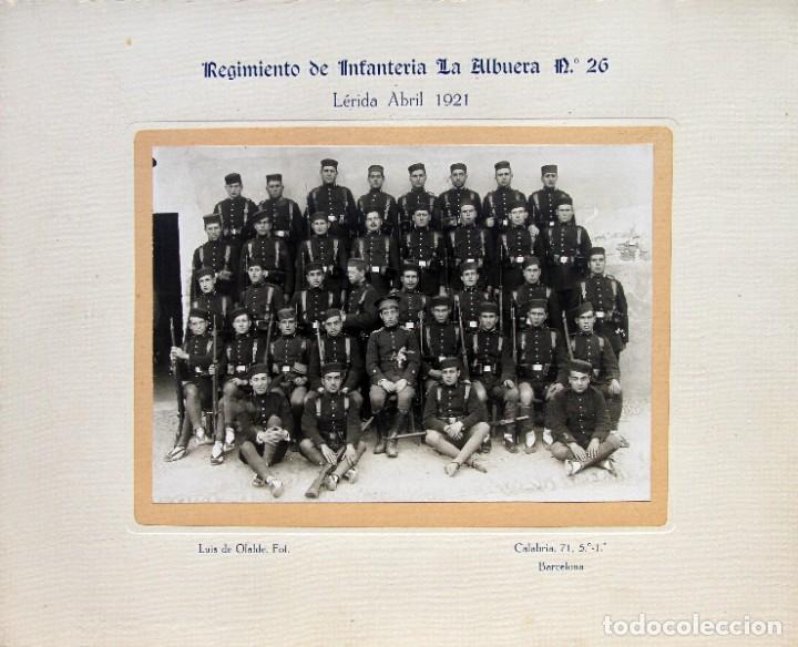 Militaria: FOTOGRAF&Iacute;A ORIGINAL REGIMIENTO DE INFANTERIA LA ALBUERA N&ordm; 26