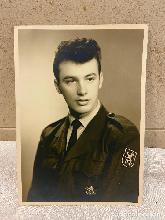 Militaria: 71.- Fotograf&iacute;a piloto Fuerzas a&eacute;reas B&eacute;lgica 1.966. Studio smitz. Eeklo