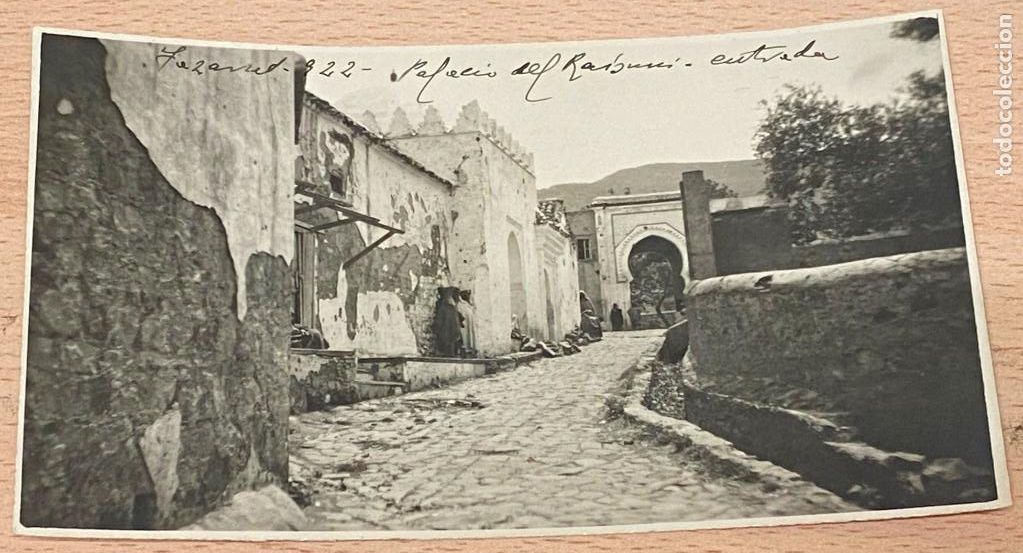 Military Antiques: FOTOGRAFIA DE TAZAROT 1922, PALACIO DEL RAISUNI, ENTRADA, MARRUECOS, GUERRA DEL RIF, TAMA&Ntilde;O POSTAL