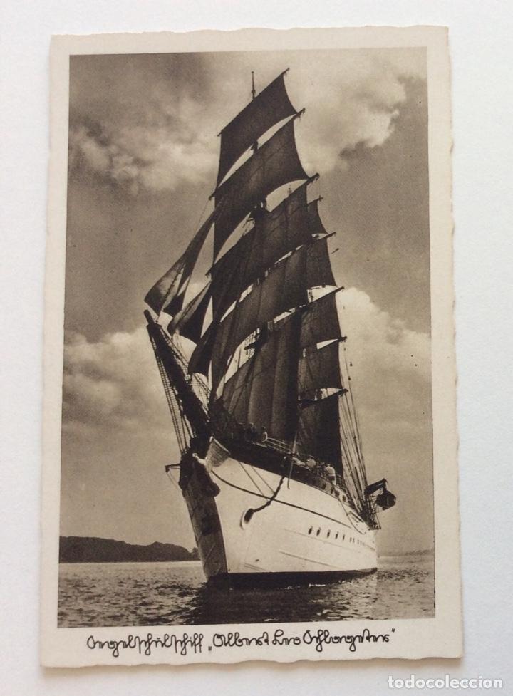 Military Antiques: POSTAL FOTOGR&Aacute;FICA BARCO SCHONING & Co BUQUE ESCUELA ALEM&Aacute;N ALBERT LEO SCHLAGETER PROBABLEMENTE