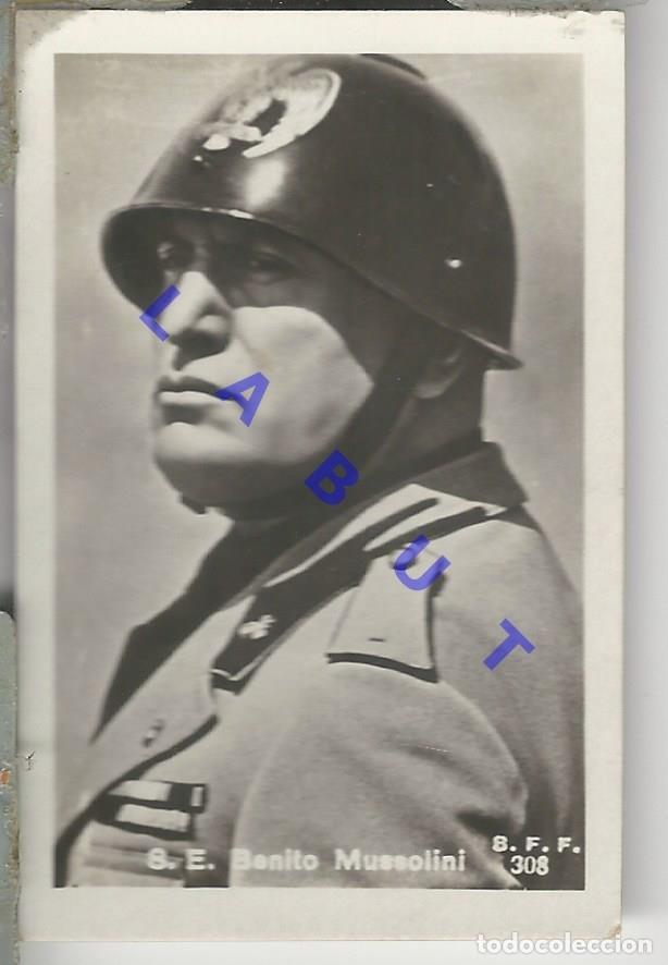 Military Antiques: IL DUCE BENITO MUSSOLINI BFF 308 FASCISMO 7X4,5 H45