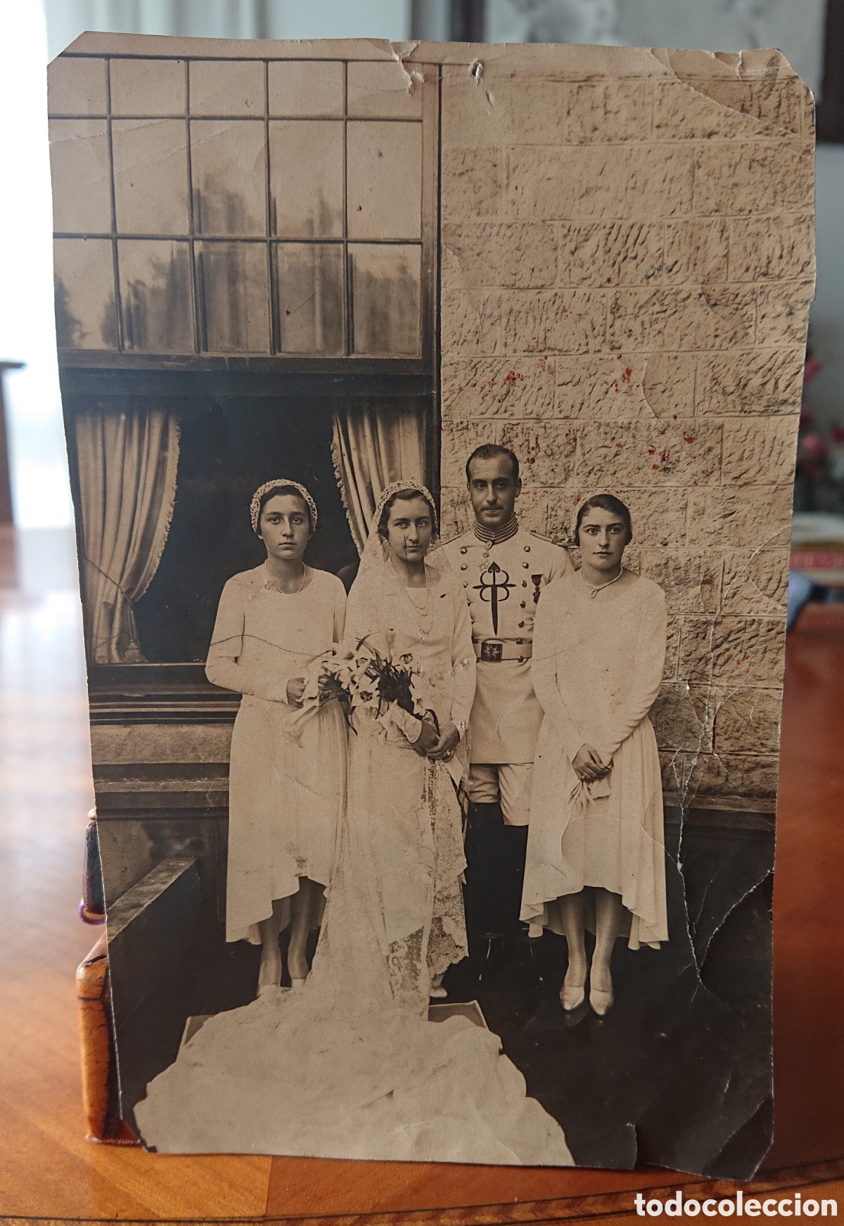 Militaria: Fotograf&iacute;a caballero Orden de Santiago original, a&ntilde;os 20-30, buen estado, ved fotos