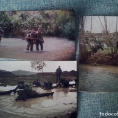 Militaria: 3 FOTOS DE COES CRUZANDO EL RIO. Lote 362347020