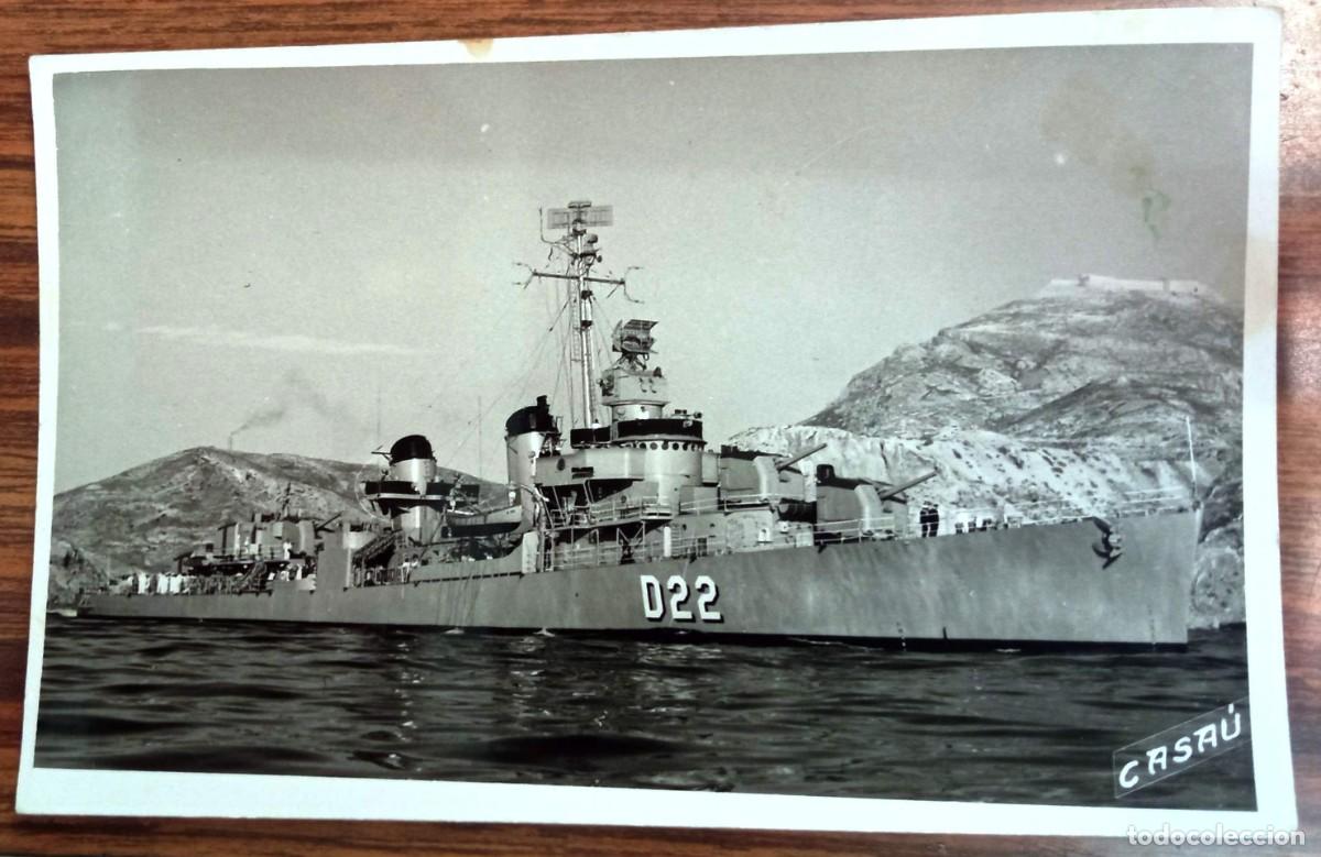Militaria: FOTOGRAF&Iacute;A DESTRUCTOR D22 ARMADA ESPA&Ntilde;OLA ALMIRANTE FERR&Aacute;NDIZ. FOTO CASA&Uacute;,CARTAGENA.