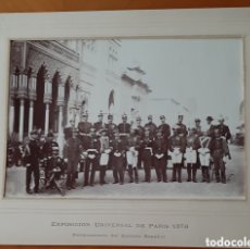Militaria: FOTOGRAFÍA MILITAR EXPOSICIÓN DE PARÍS 1878. DESTACAMENTO ESPAÑOL.. Lote 365736161