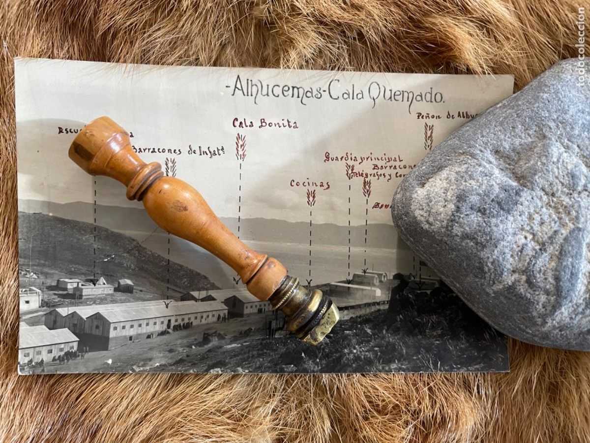 Militaria: POSTAL FOTOGR&Aacute;FICA HIST&Oacute;RICA DE ALHUCEMAS- CALA QUEMADA (GUERRA DE &Aacute;FRICA). CIRCA 1925