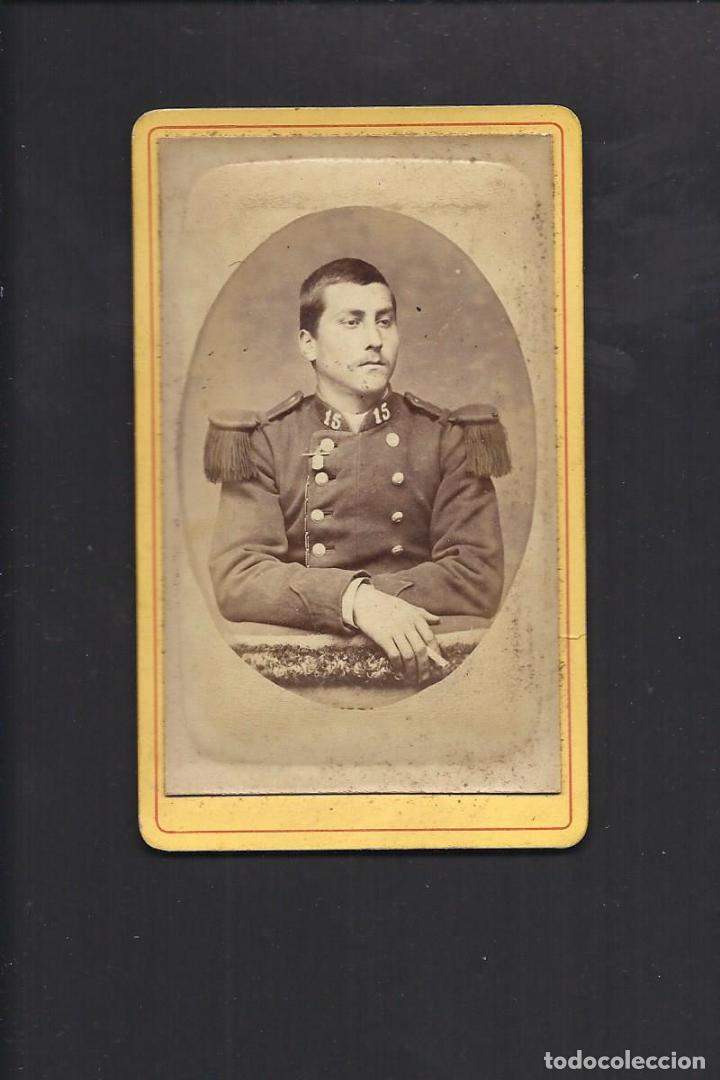Militaria: Fotograf&iacute;a antigua . Militar. Siglo XIX 1862. Medidas aprox. 6.5 - 10.5 cm