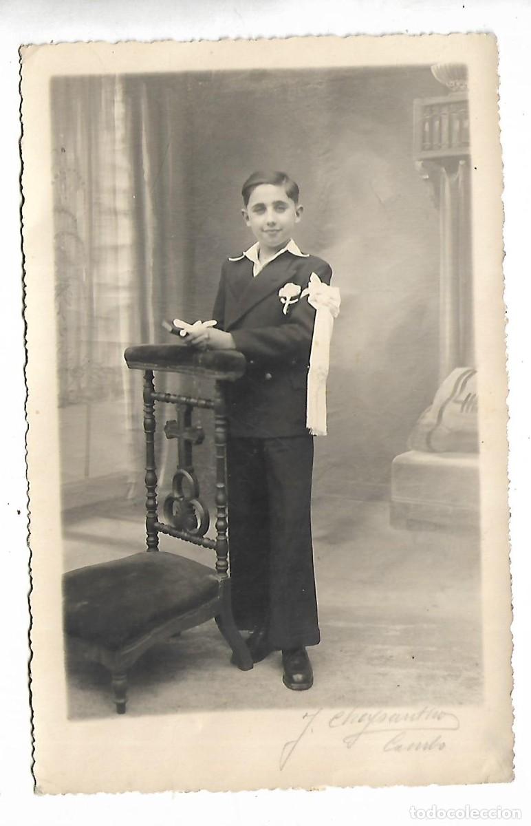 Militaria: 1R-ANTIGUA FOTOGRAFIA DE UN NI&Ntilde;O DE COMUNION - FOTO -
