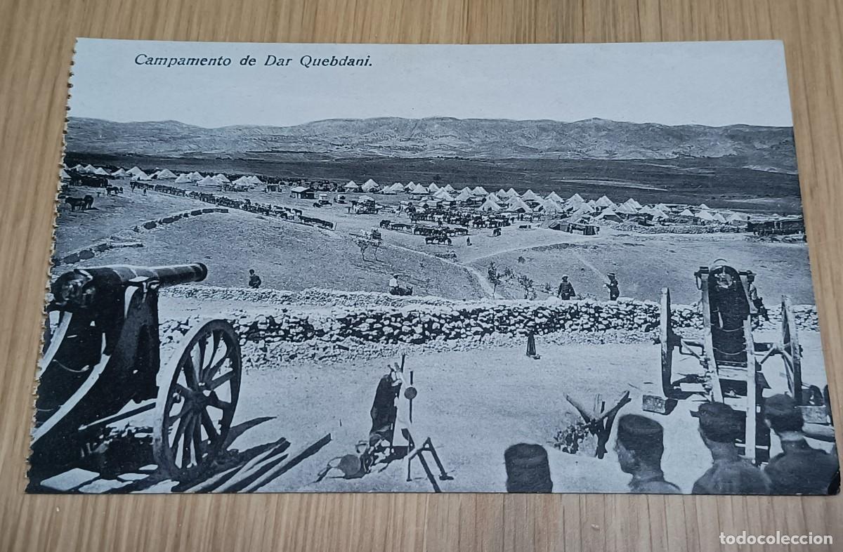 Militaria: POSTAL DE LA GUERRA DEL RIF, CAMPAMENTO DE DAR QUEBDANI, ED. BOIX HERMANOS, NO CIRCULADA.
