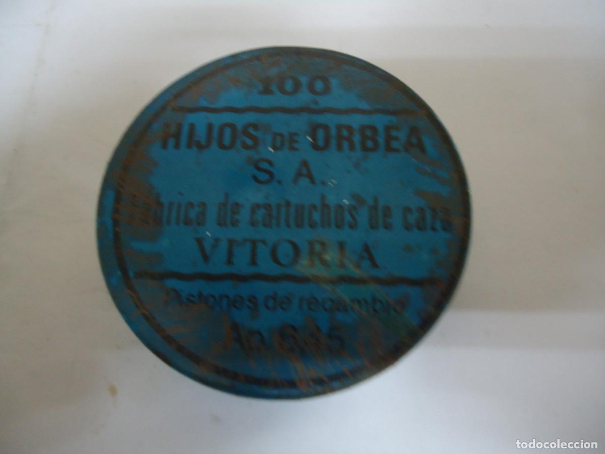 Militaria: CAJA DE PISTONES DE RECAMBIO HIJOS DE ORBEA S.A. DE VITORIA. -- 20