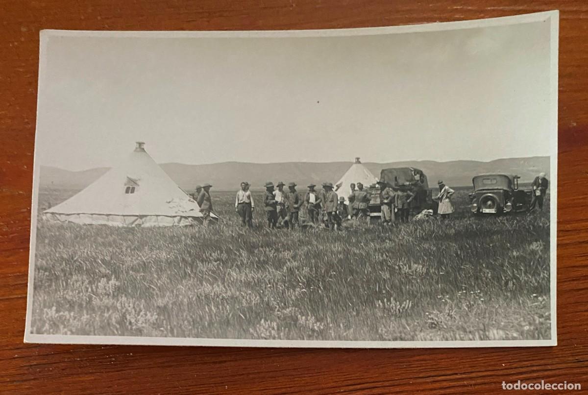 Militaria: FOTOGRAFIA DE CAMPAMENTO ESPA&Ntilde;OL EN MARRUECOS, A&Ntilde;OS 30, TAMA&Ntilde;O POSTAL. FOTO S. ZARCO.