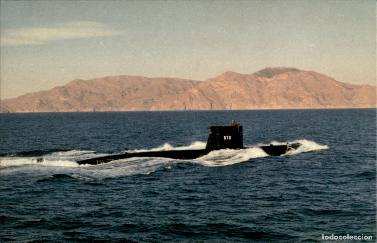 Militaria: Submarino Mistral S-73 Clase Galerna Armada Espa&ntilde;ola - Postal original de epoca