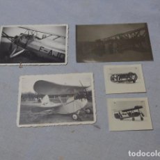 Militaria: * LOTE 5 ANTIGUAS FOTOGRAFIAS DE 1937 DE AVIACION ESPAÑOLA, GUERRA CIVIL. ZX