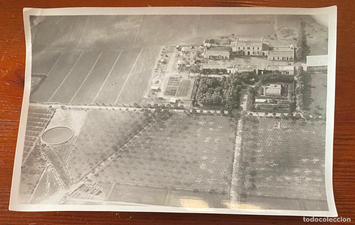 Military Antiques: FOTOGRAFIA AEREA DE LA GRANJA AGRICOLA DE MELILLA, FOTO AVIACION MILITAR SERVICIO FOTOGRAFICO 11&ordf; SE