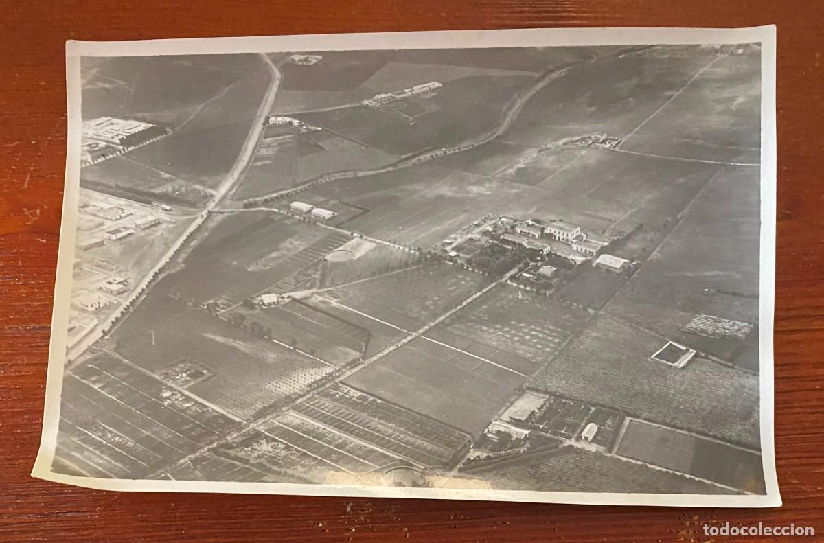 Military Antiques: FOTOGRAFIA AEREA DE LA GRANJA AGRICOLA DE MELILLA, FOTO AVIACION MILITAR SERVICIO FOTOGRAFICO 11&ordf; SE