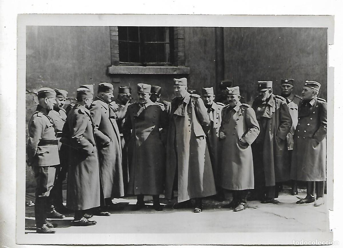 Militaria: M25- FOTOGRAFIA ANTIGUA - GENERALES SERBIOS Y ALTOS OFICIALES ALEMANES CAPTURADOS