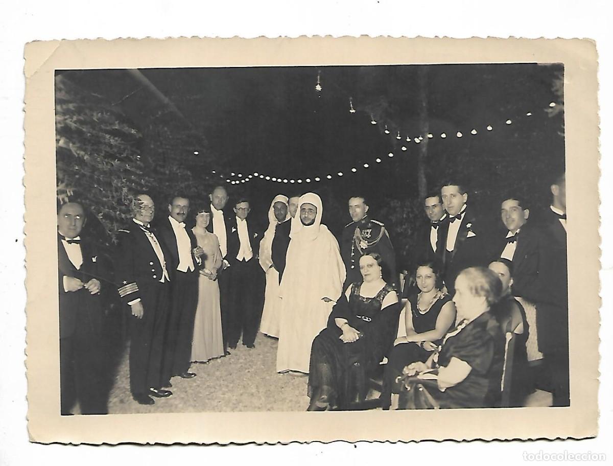 Militaria: M25- FOTO ANTIGUA- FIESTA DE MILITARES Y PERSONALIDADES CON ESPOSAS