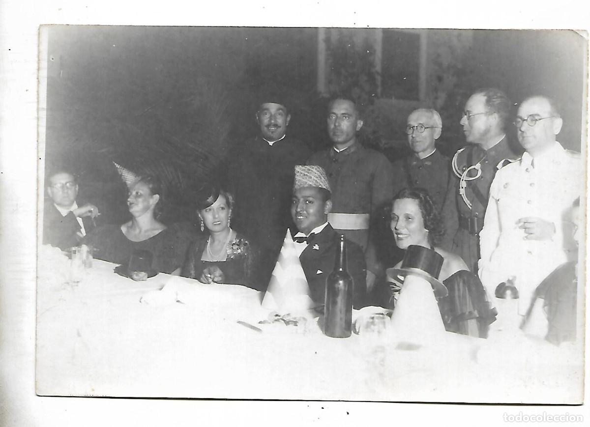 Militaria: M25- FOTO ANTIGUA- DE MILITARES ESPA&Ntilde;OLES Y PERSONALIDADES DE FIESTA