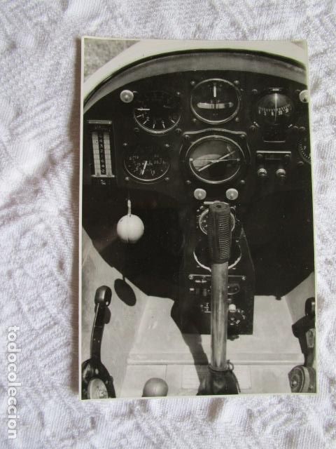 Militaria: fotografia cabina de avion velero militar