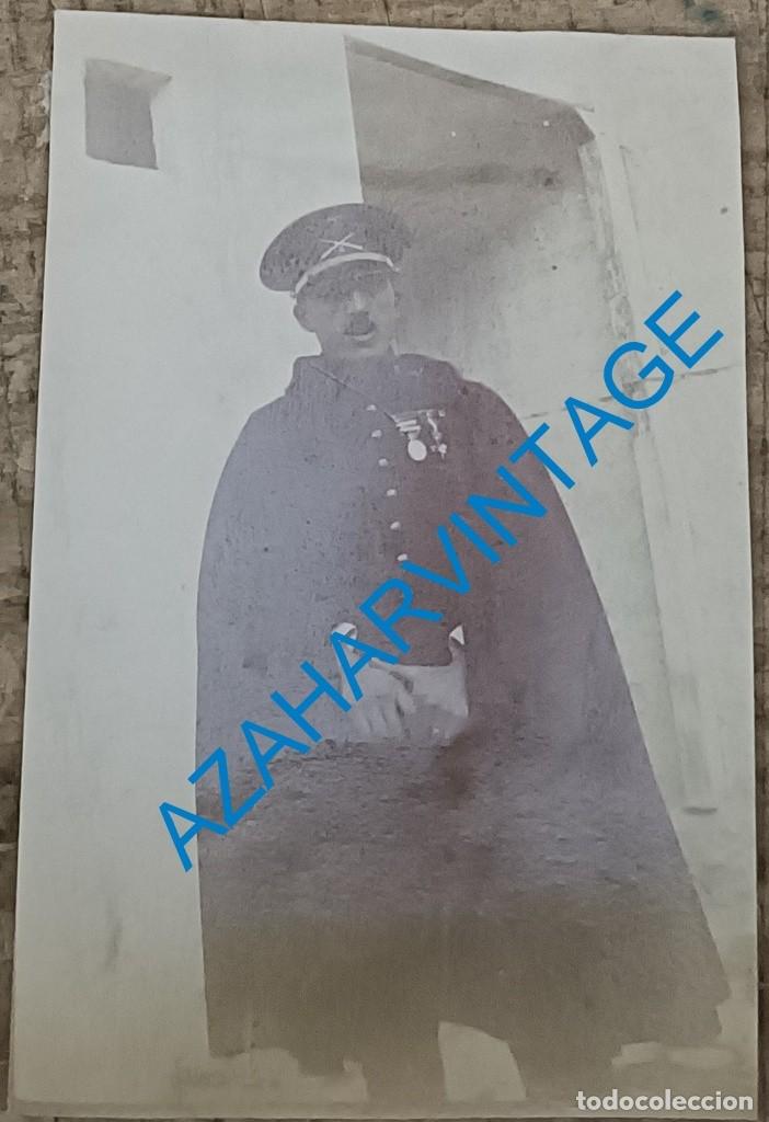 Militaria: GUERRA DE AFRICA, ANTIGUA FOTOGRAFIA DE MILITAR CONDECORADO, 40X62MM