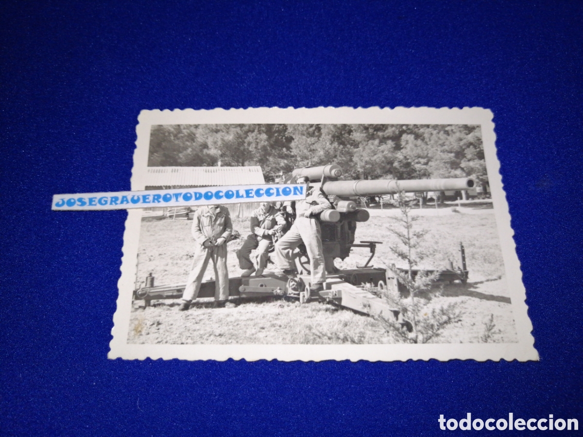 Militaria: CA&Ntilde;&Oacute;N MILITARES EJ&Eacute;RCITO ESPA&Ntilde;OL FOTOGRAF&Iacute;A ANTIGUA