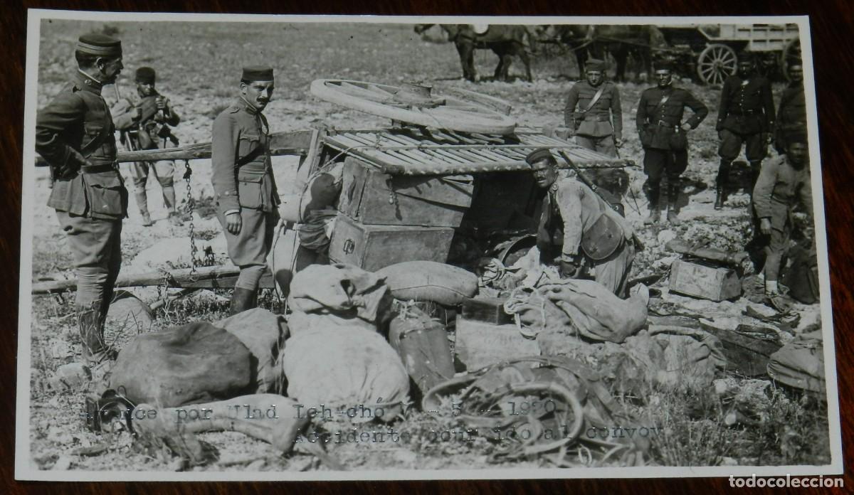 Military Antiques: FOTOGRAFIA DE GUERRA DEL RIF, ACCIDENTE EN CONVOY EN ULAD ICH-CHO, 7 DE MAYO DE 1920, MARRUECOS, FUE