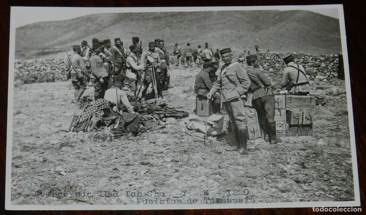 Militaria: FOTOGRAFIA DE GUERRA DEL RIF, AVANCE POR ULAD ICH-CHO, 7 DE MAYO DE 1920, POSICION DE TAMASUSIT, MAR