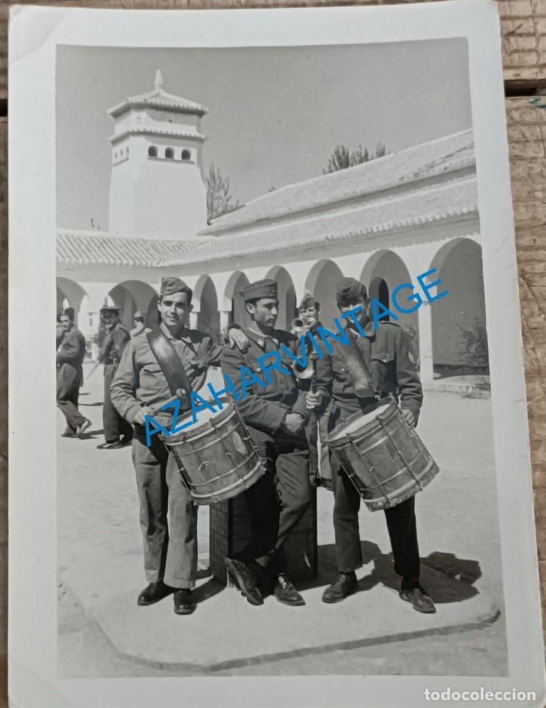 Militaria: MORON DE LA FRONTERA, 1962, PATIO DE ARMAS CUARTEL DE AVIACION, 75X105MM