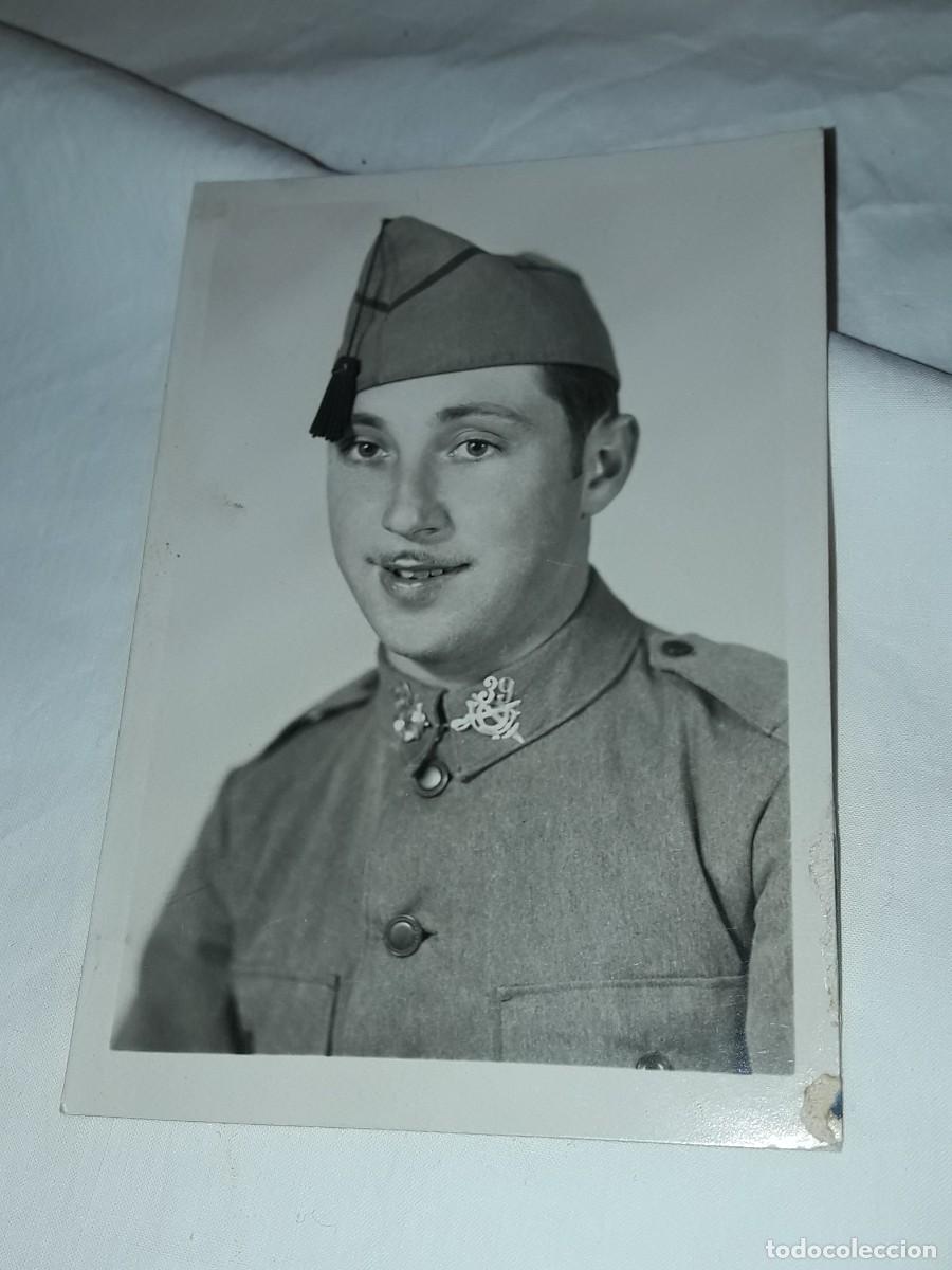 Militaria: Antigua fotograf&iacute;a tarjeta postal Militar soldado a identificar a&ntilde;o 1935